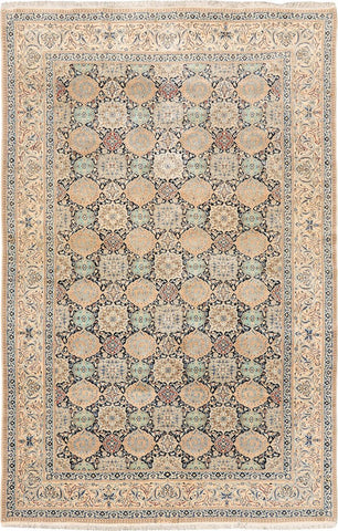 ANTIQUE NAIN W/ SILK