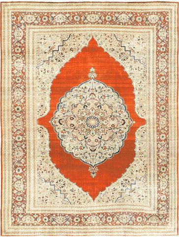 ANTIQUE SILK HADJI JALILI TABRIZ